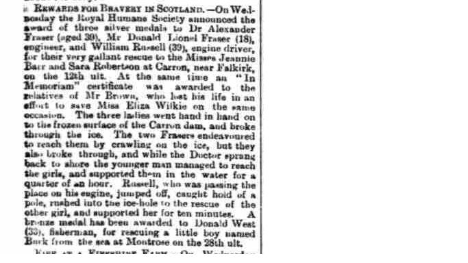 Newspaper 1890 William RUSSELL, March 21, 1890, Linked To: <a href='i933.html' >William Notman Russell</a>